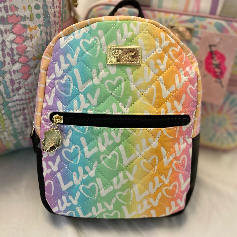 Betsey Johnson Pastel Multi Mandy Mini Backpack